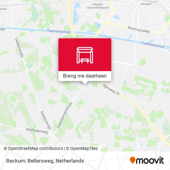 Beckum, Bellersweg kaart