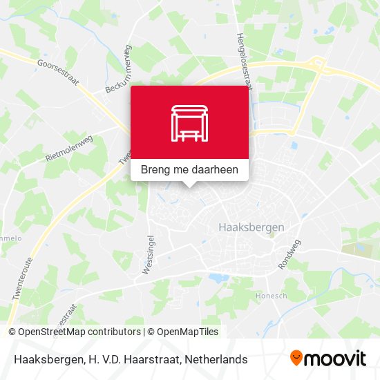 Haaksbergen, H. V.D. Haarstraat kaart