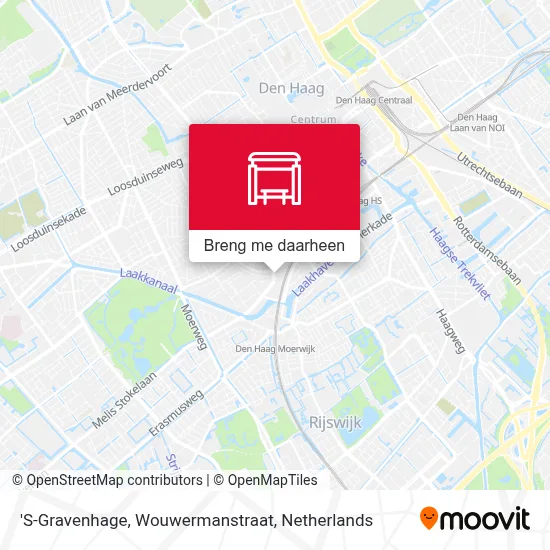 'S-Gravenhage, Wouwermanstraat kaart