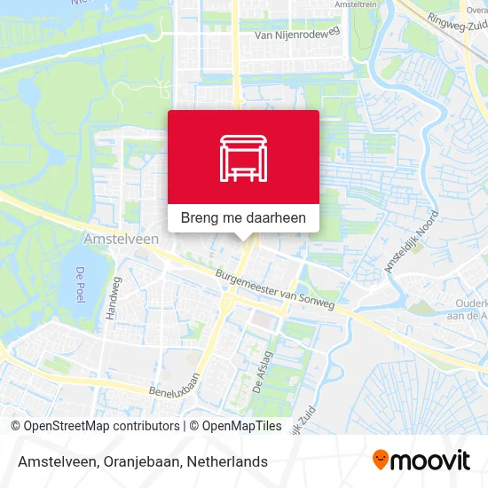Amstelveen, Oranjebaan kaart