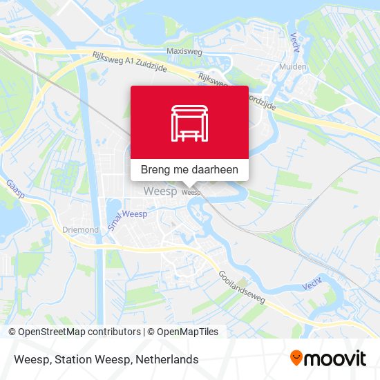 Weesp, Station Weesp kaart