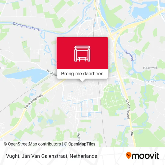 Vught, Jan Van Galenstraat kaart