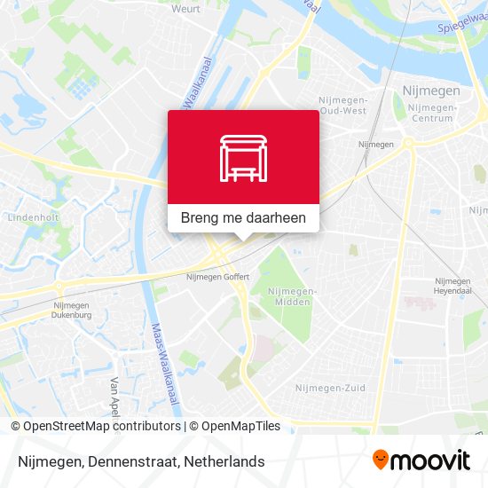 Nijmegen, Dennenstraat kaart