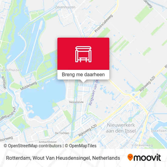 Rotterdam, Wout Van Heusdensingel kaart