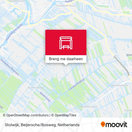 Stolwijk, Beijersche/Bosweg kaart
