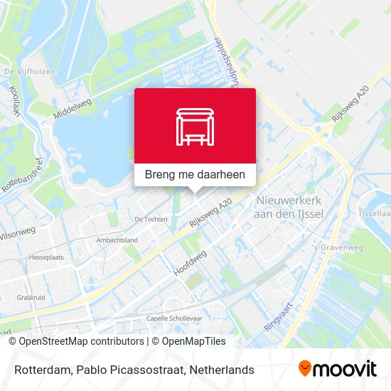 Rotterdam, Pablo Picassostraat kaart