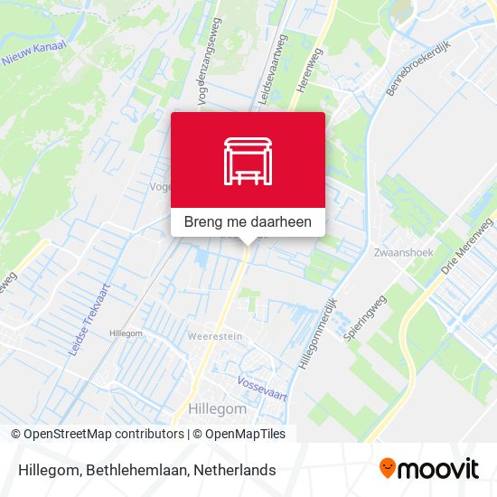 Hillegom, Bethlehemlaan kaart