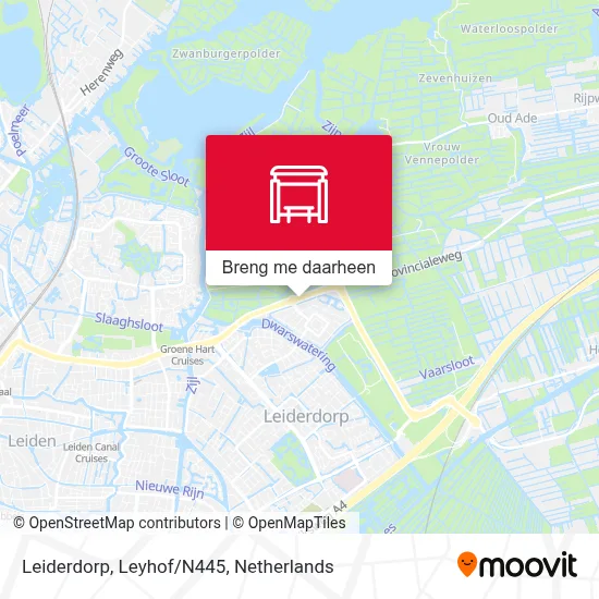 Leiderdorp, Leyhof/N445 kaart