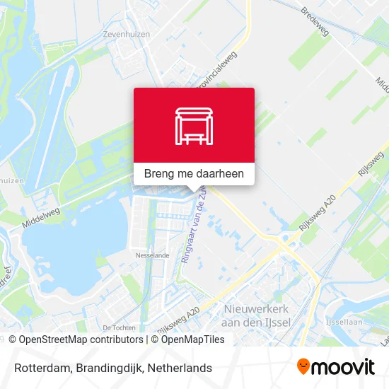 Rotterdam, Brandingdijk kaart