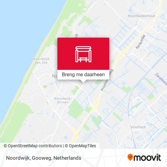 Noordwijk, Gooweg kaart