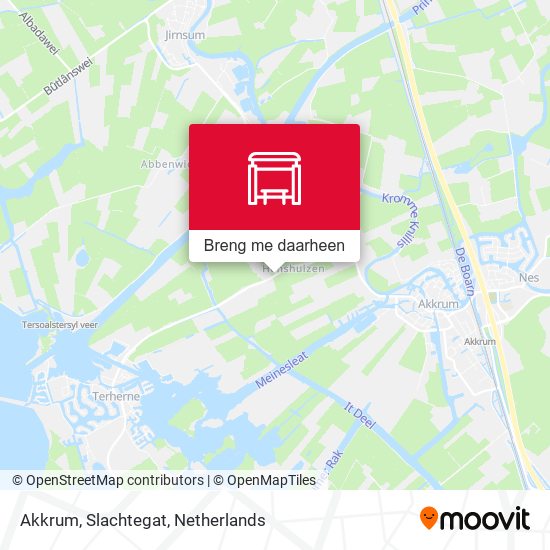 Akkrum, Slachtegat kaart