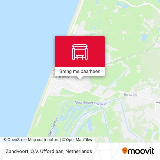 Zandvoort, Q.V. Uffordlaan kaart