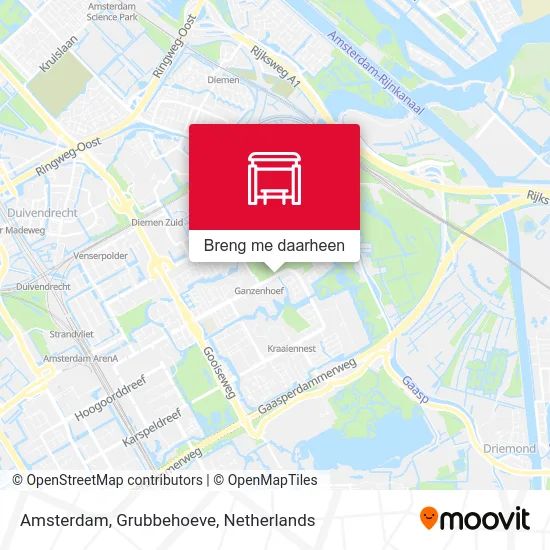 Amsterdam, Grubbehoeve kaart