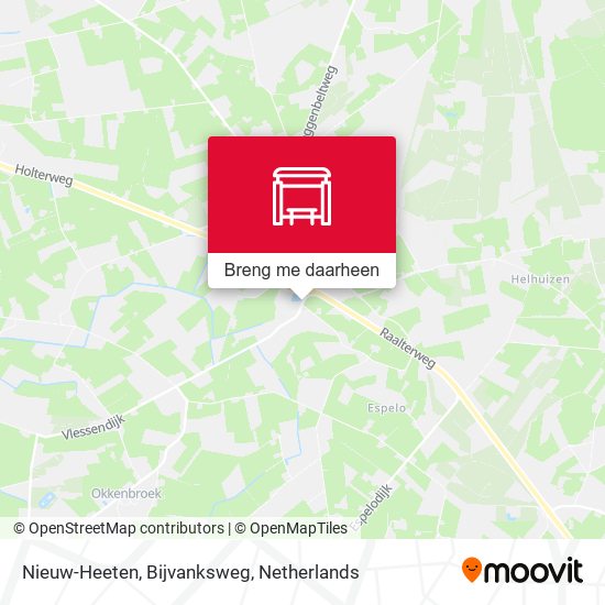Nieuw-Heeten, Bijvanksweg kaart