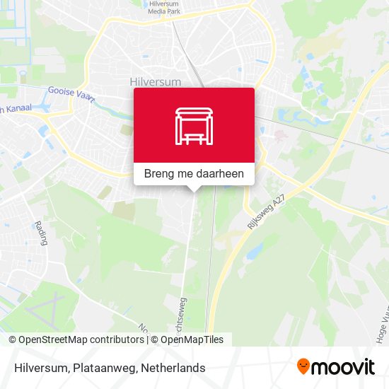 Hilversum, Plataanweg kaart