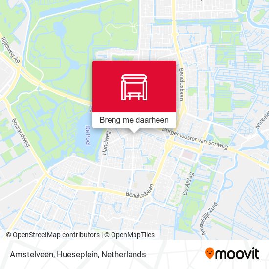 Amstelveen, Hueseplein kaart