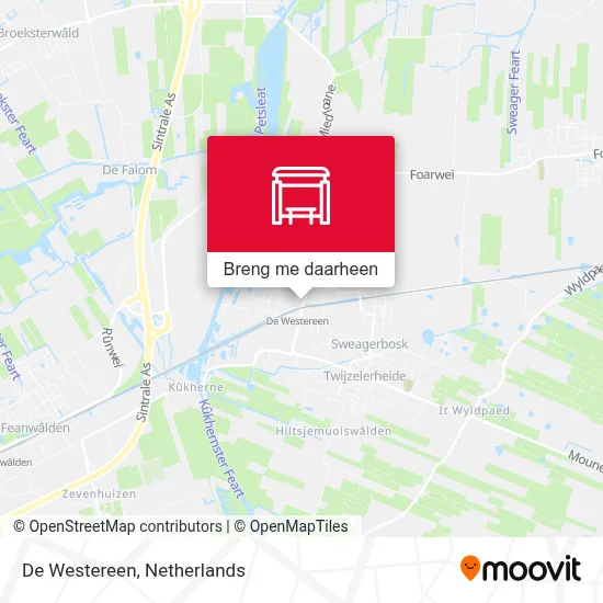 De Westereen kaart
