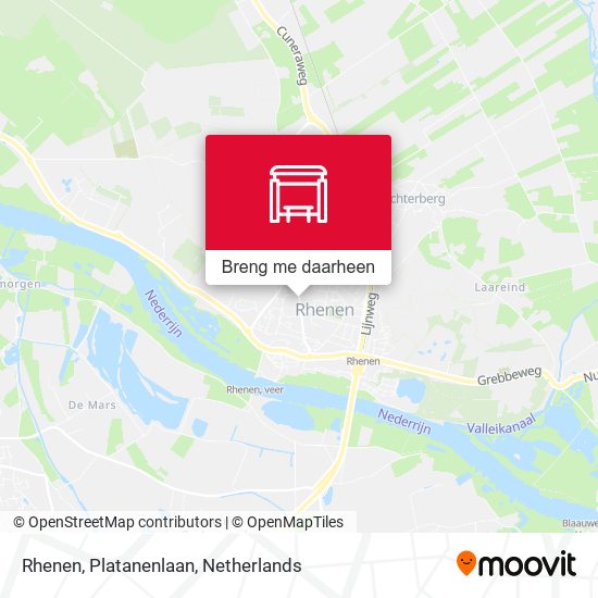 Rhenen, Platanenlaan kaart