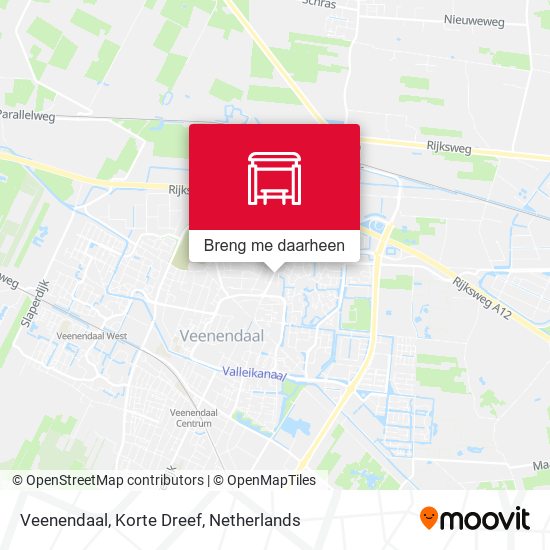 Veenendaal, Korte Dreef kaart