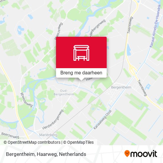 Bergentheim, Haarweg kaart