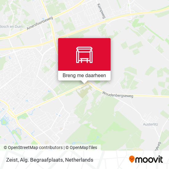 Zeist, Alg. Begraafplaats kaart