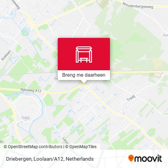 Driebergen, Loolaan/A12 kaart