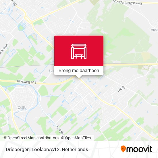 Driebergen, Loolaan/A12 kaart