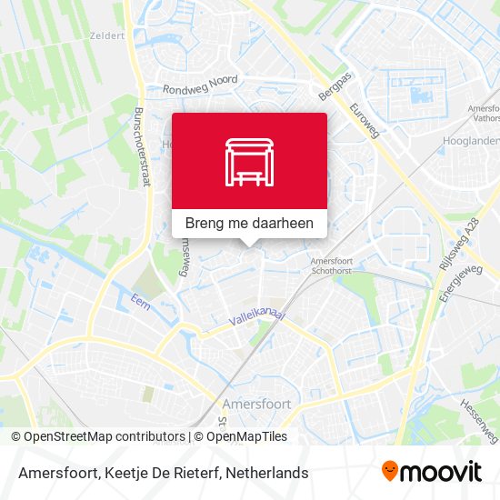 Amersfoort, Keetje De Rieterf kaart