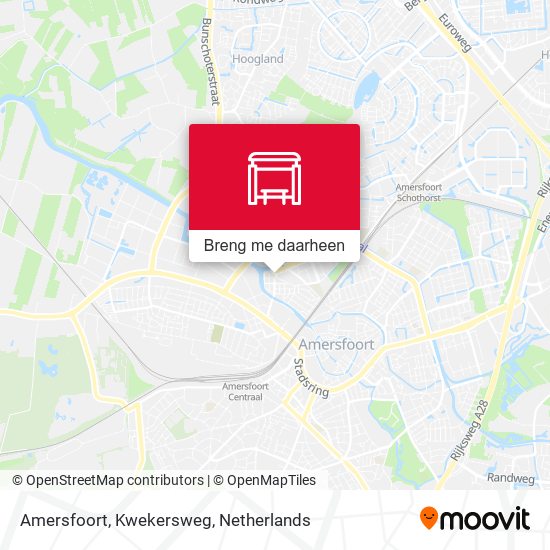 Amersfoort, Kwekersweg kaart
