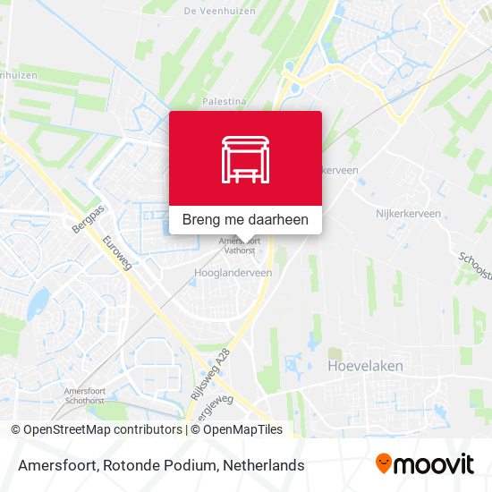 Amersfoort, Rotonde Podium kaart