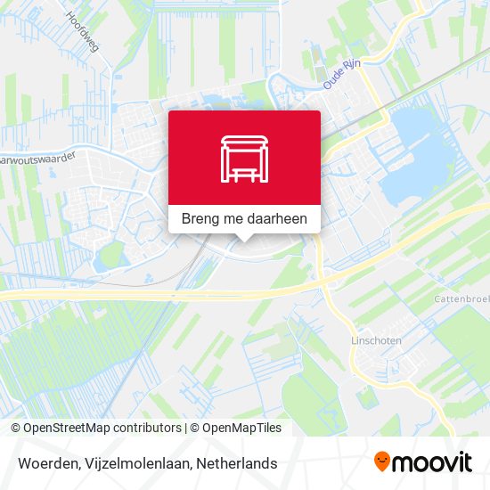 Woerden, Vijzelmolenlaan kaart