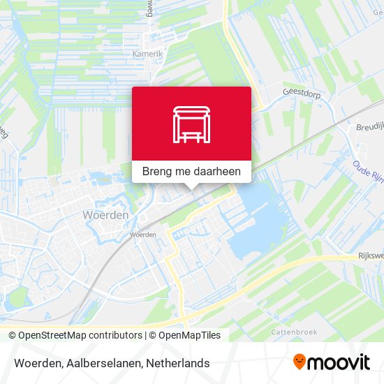 Woerden, Aalberselanen kaart