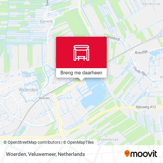 Woerden, Veluwemeer kaart