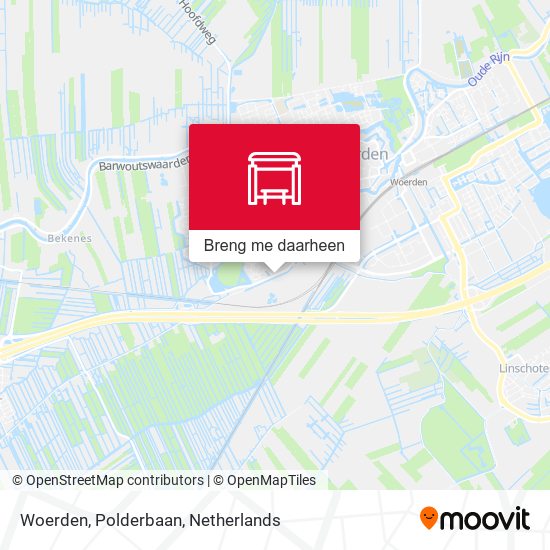 Woerden, Polderbaan kaart