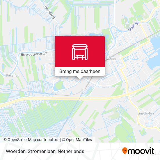 Woerden, Stromenlaan kaart