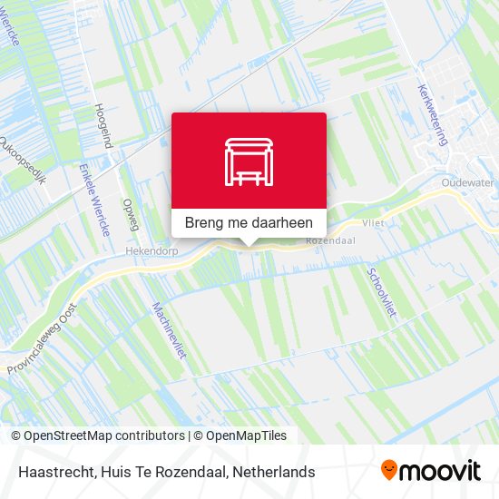 Haastrecht, Huis Te Rozendaal kaart