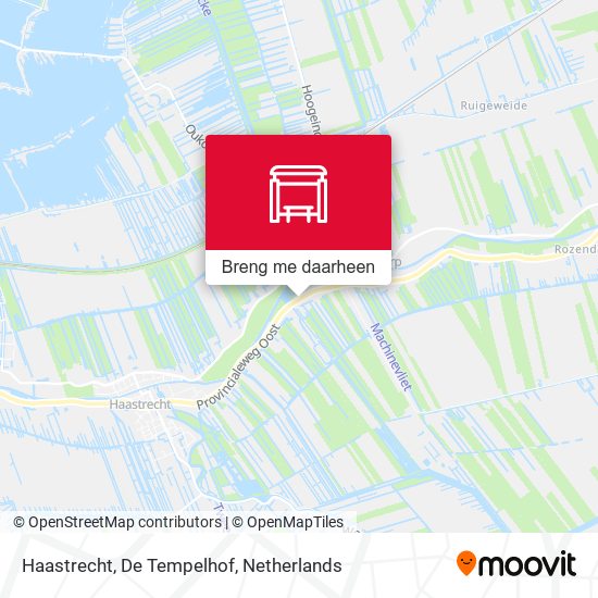 Haastrecht, De Tempelhof kaart