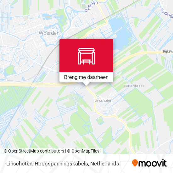 Linschoten, Hoogspanningskabels kaart