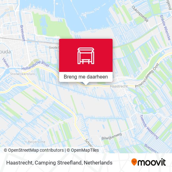 Haastrecht, Camping Streefland kaart