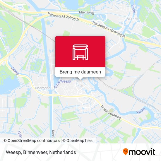 Weesp, Binnenveer kaart