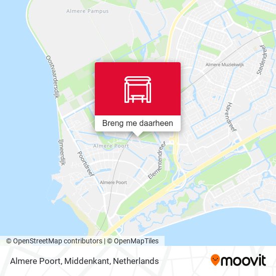 Almere Poort, Middenkant kaart