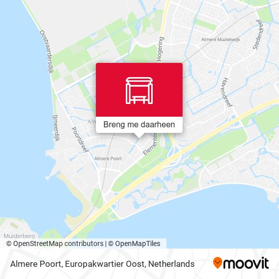 Almere Poort, Europakwartier Oost kaart