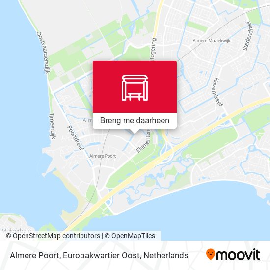 Almere Poort, Europakwartier Oost kaart