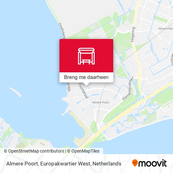 Almere Poort, Europakwartier West kaart
