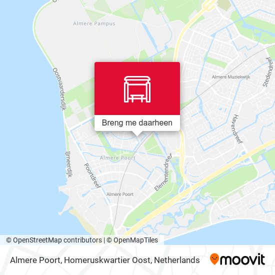 Almere Poort, Homeruskwartier Oost kaart