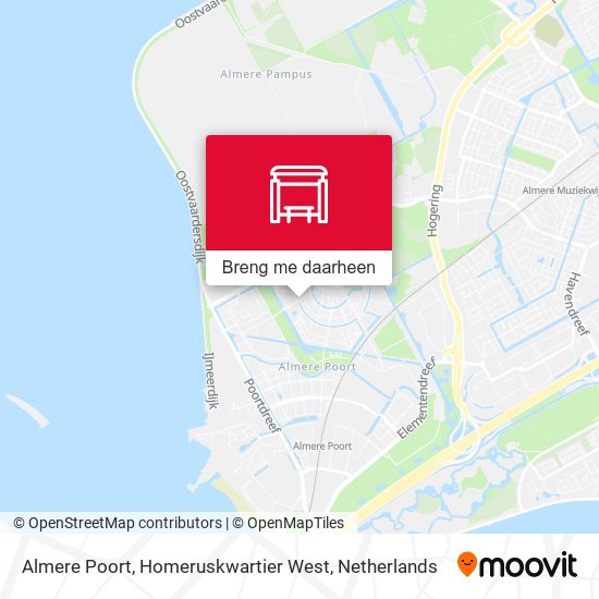 Almere Poort, Homeruskwartier West kaart