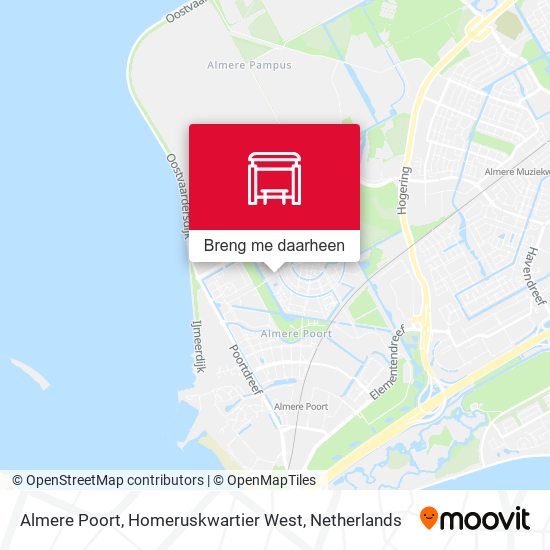 Almere Poort, Homeruskwartier West kaart