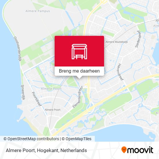 Almere Poort, Hogekant kaart