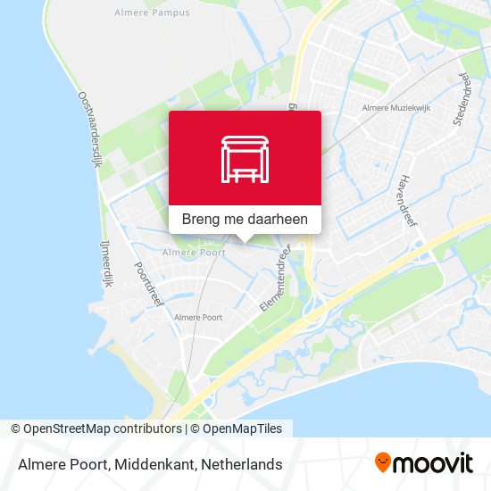 Almere Poort, Middenkant kaart
