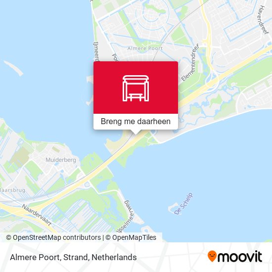 Almere Poort, Strand kaart